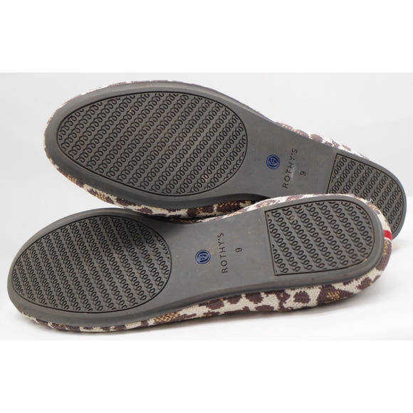 ROTHY’s Womens The Loafers Mocha Spot Flat Shoes Animal Print Leopard Size 9 - Picture 11 of 11